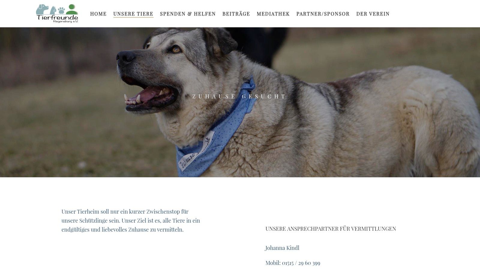 Tierfreunde Regensburg e.V. (Tierheim Regensburg)